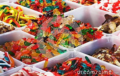 Jelly candy close up Stock Photo