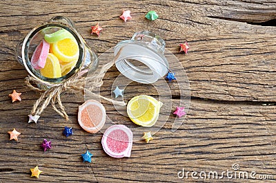 Jelly candy dessert Stock Photo