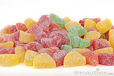 Jelly fruit candies Stock Photo