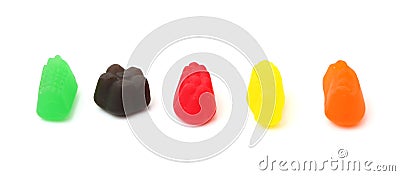 Jelly Fruit Candy Stock Photo