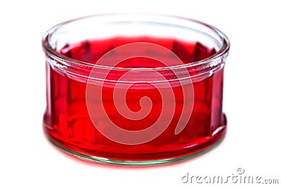 Jelly on a glass container Stock Photo