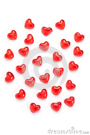 Jelly hearts Stock Photo