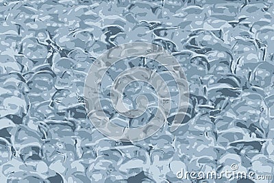 Jelly texture, silicon floppy balls of blue jelly Stock Photo