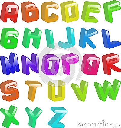 Jellybean font Stock Photo