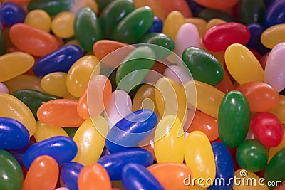 Jellybeans photo on full screen. Stock Photo