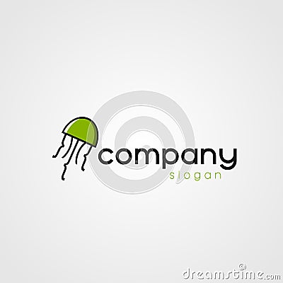 Jellyfish Business Company Logo Stock Photo