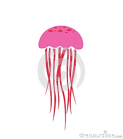 Jellyfish icon, vector illustration Vector Illustration