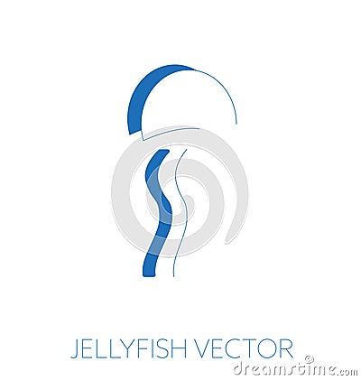 Jellyfish minimal illustration Cartoon Illustration