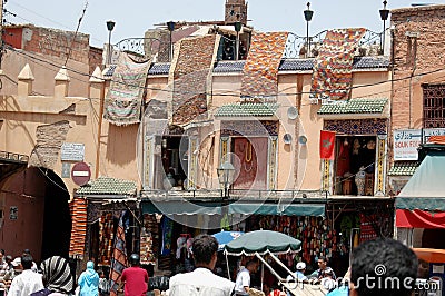 Jemaa el-Fnaa Square, Marrakech, Morocco. Editorial Stock Photo