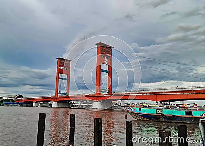 Jembatan Ampera Palembang Stock Photo
