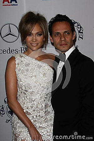 Jennifer Lopez,Marc Anthony Editorial Stock Photo