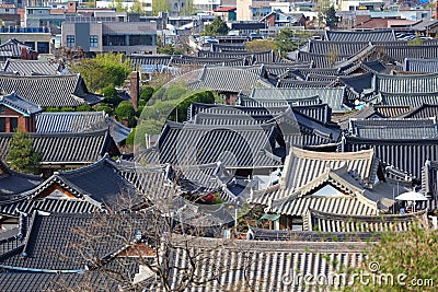 Jeonju Hanok Village, Korea Editorial Stock Photo