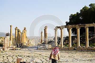 Jerash Ruins - Amman - Jordan Stock Photo
