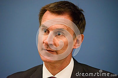 Jeremy Hunt, former Foreign Minister of UK Editorial Stock Photo