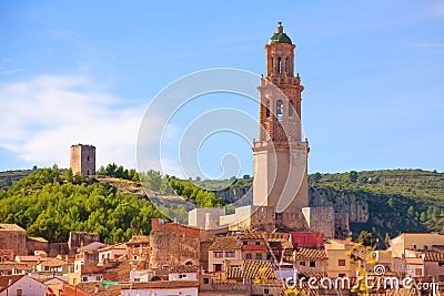 Jerica Castellon village skyline in Alto Palancia of Spain Stock Photo