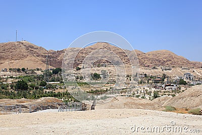 Jericho, The Mount of Temptation, Judea Stock Photo