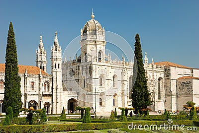 Jeronimos Monastery in Lisbon Stock Photo