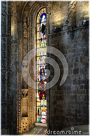 Jeronimos monastery, national treasure of Portugal, Lisbon Editorial Stock Photo