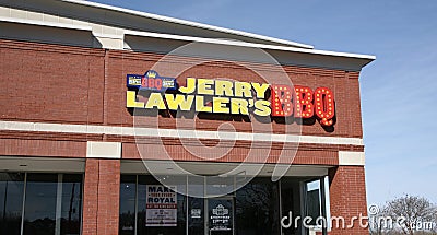 Jerry Lawler`s Barbecue Restaurant Editorial Stock Photo