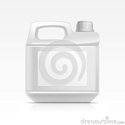 Jerrycan Canister Galoon Oil Cleanser Detergent Vector Illustration