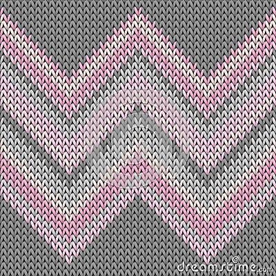 Jersey zig zal lines knit texture geometric Vector Illustration