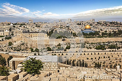 Jerusalem city in Israel Stock Photo