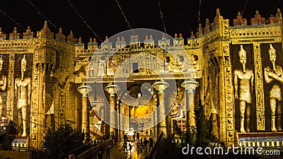 Jerusalem Festival of Light - Damascus Gate Editorial Stock Photo