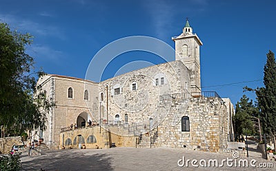 Large panoramic view of Church of Saint John the Baptist Editorial Stock Photo