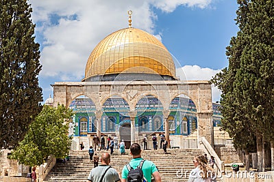 Nice view of Dome of the Rock Editorial Stock Photo