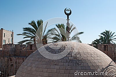 Jerusalem, Old City, Israel, Middle East, crescent, islam, mosque, muslim, symbolic, religion Stock Photo