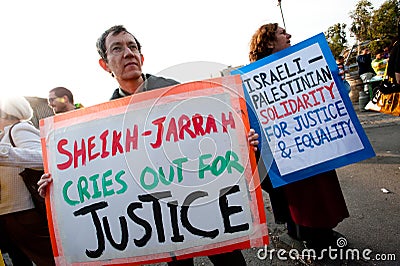 Jerusalem Protest Editorial Stock Photo