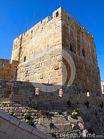 Jerusalem Tower David Stock Photo