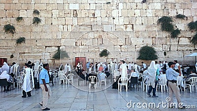 Jerusalem - Western or Wailing Wall or Kotel Editorial Stock Photo