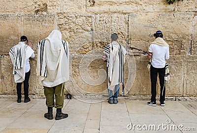 Jerusalem, Western Wall. Editorial Stock Photo