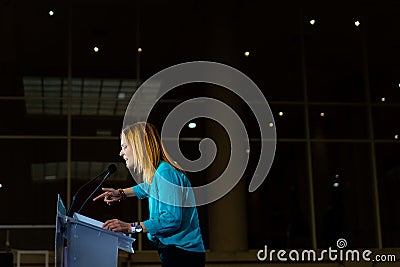 Jessica Albiach at the 3rd En ComÃº Podem National Congress in Barcelona, Spain on November 21, 2021. Editorial Stock Photo