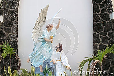 Jesus and Angel Stock Photo