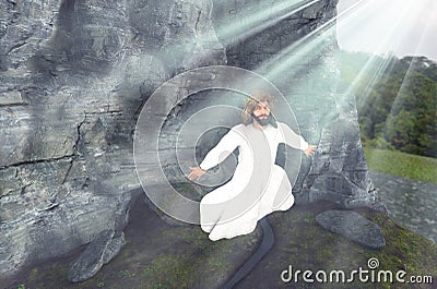 Jesus Resurrection Illustration Stock Photo