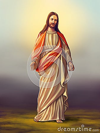 Jesus Christ Cartoon Illustration