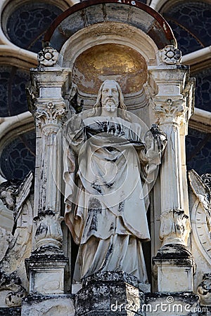 Jesus Christ Almighty, basilica Assumption of the Virgin Mary in Marija Bistrica, Croatia Stock Photo