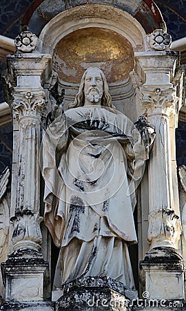 Jesus Christ Almighty, basilica Assumption of the Virgin Mary in Marija Bistrica, Croatia Stock Photo