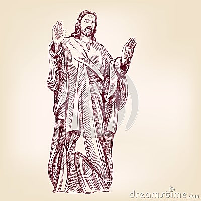 Jesus Christ Christianity vector llustration Vector Illustration