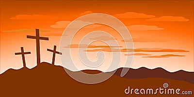 Good Friday Concept Illustration. Vector Illustration