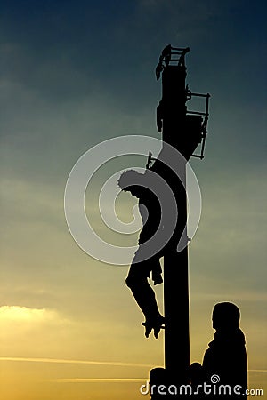 Jesus Christ crucified Stock Photo