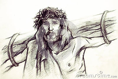 Jesus Christ of Nazareth Stock Photo