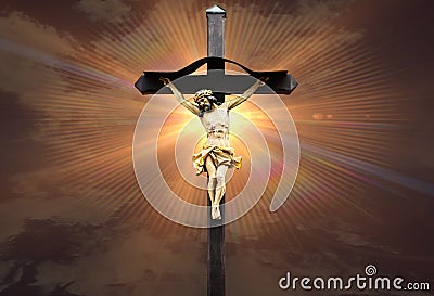 Jesus Christ statue Stock Photo