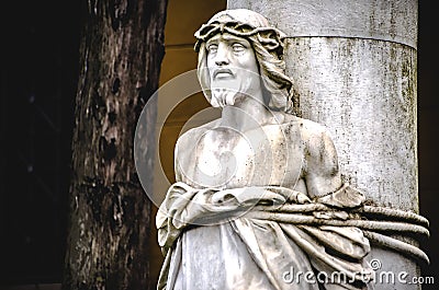 Jesus Christ tied bounded Editorial Stock Photo