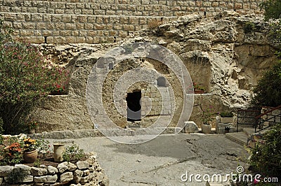 Jesus christ tomb israel Stock Photo