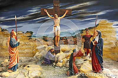 Jesus At The Cross Editorial Stock Photo