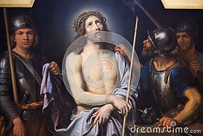 Jesus on Good Friday - painting in Museum of Rouen Editorial Stock Photo