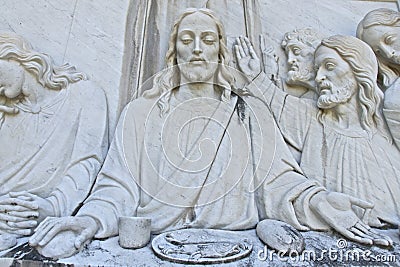 Jesus the Last Supper Stock Photo